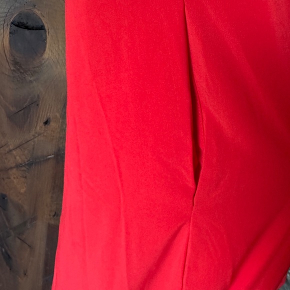 KILLER strapless wide leg red jumpsuit! - Picture 3 of 4